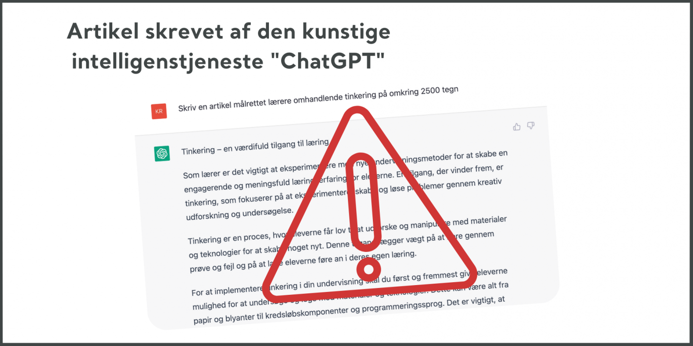 Disclaimer: Artikel skrevet af den kunstige intelligenstjeneste "ChatGPT"